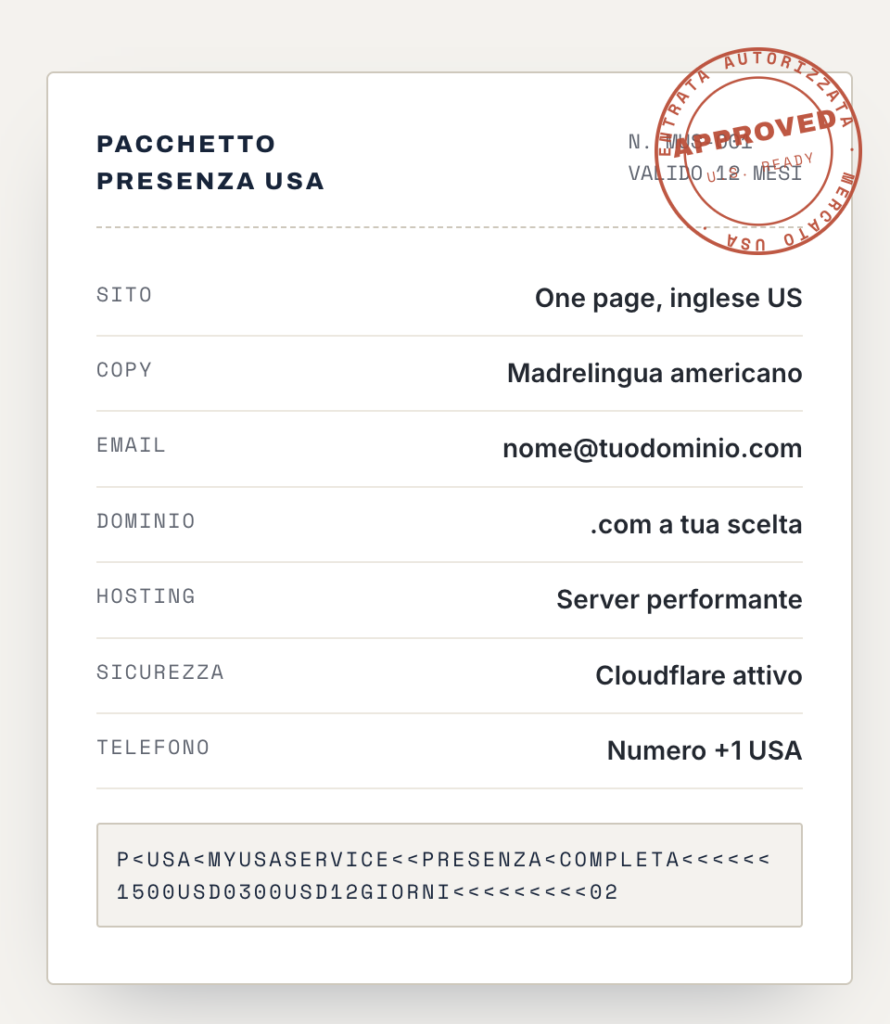 Presenza USA MyUSAService